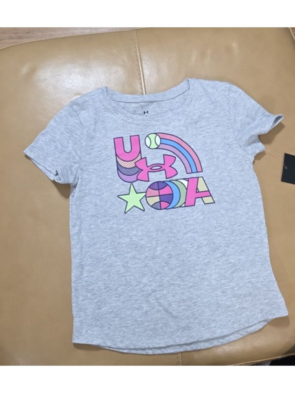 Under Armour Girls T Shirt Size 6